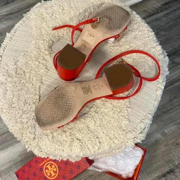 $110. Tory Burch sandals, size 6, color bright samba. Great condition. - Picture 4 of 6